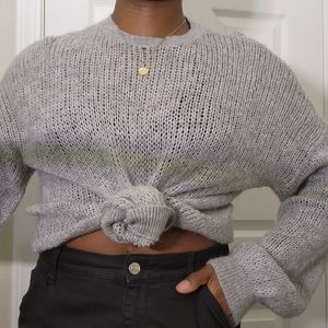 Gray Knit Sweater